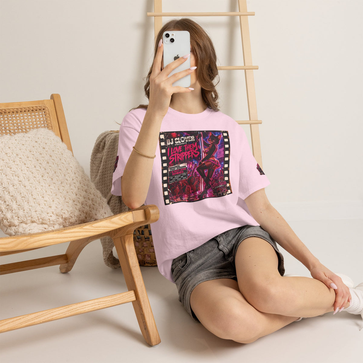 DJ Clover Presents “I Love Them Strippers” - Strip Club Records Official Album T-Shirt