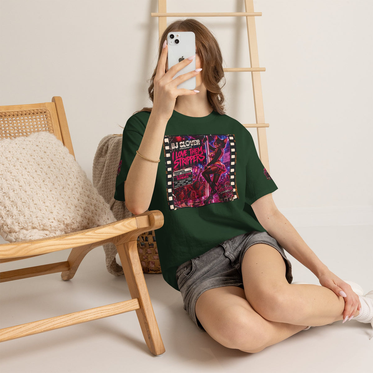DJ Clover Presents “I Love Them Strippers” - Strip Club Records Official Album T-Shirt
