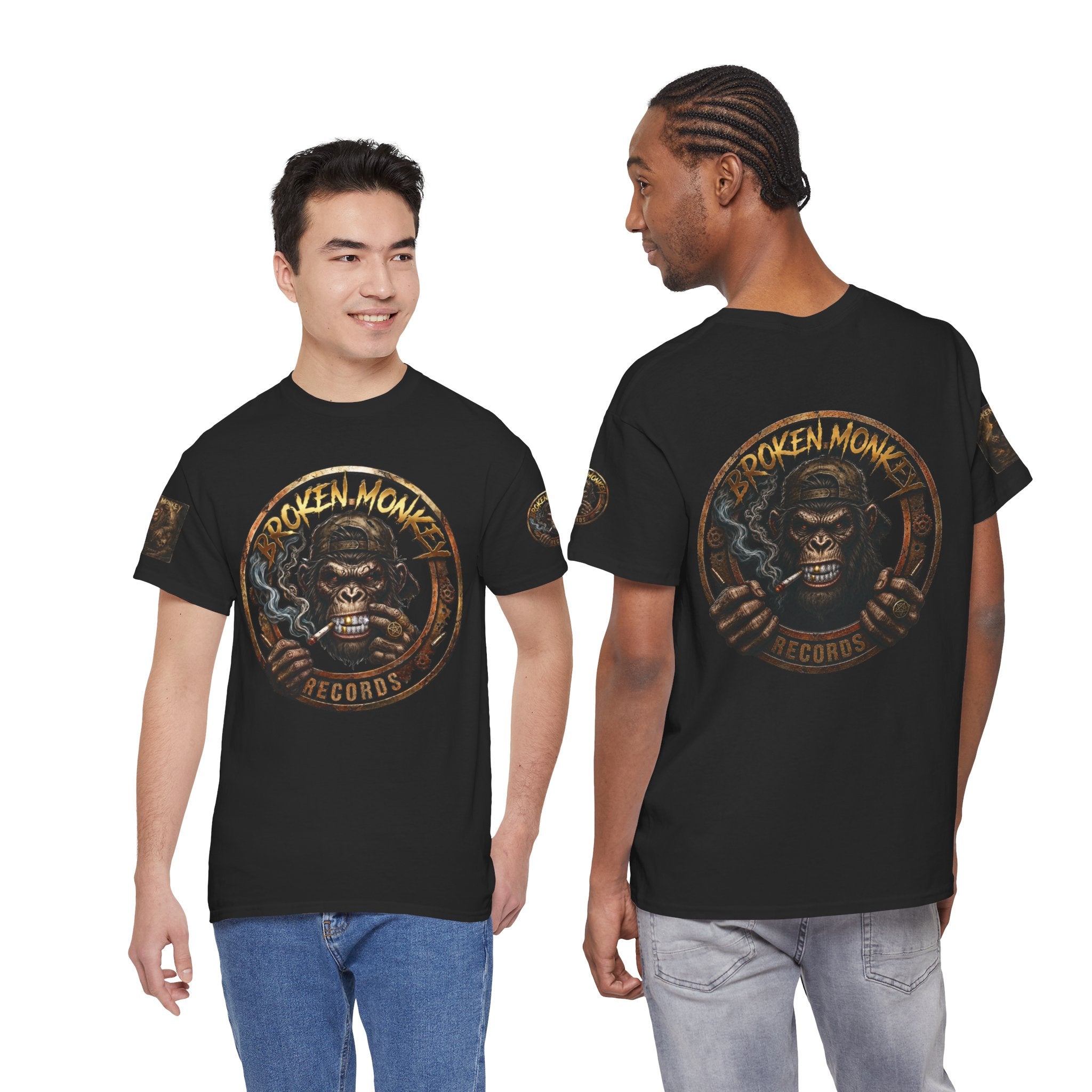 Broken Monkey Records Premium Heavy Drum & Bass T-Shirt | Neurofunk • Jump Up • Jungle • DJ Streetwear