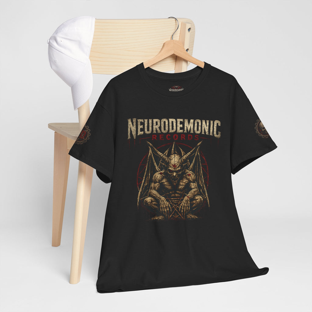 NeuroDemonic Records™ Premium Gildan Cotton T-Shirt – Gargoyle Demon Tour Edition
