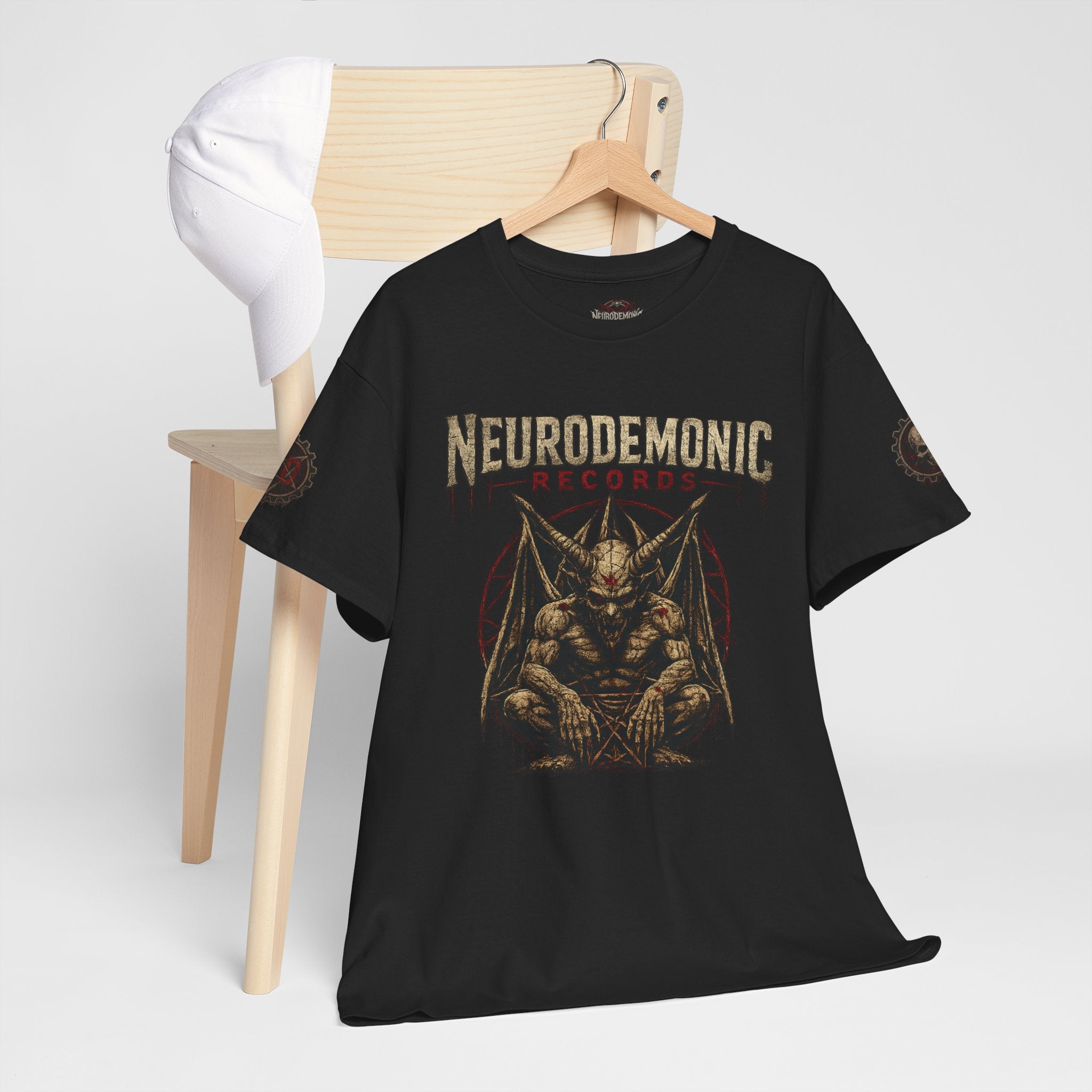 NeuroDemonic Records™ Premium Gildan Cotton T-Shirt – Gargoyle Demon Tour Edition