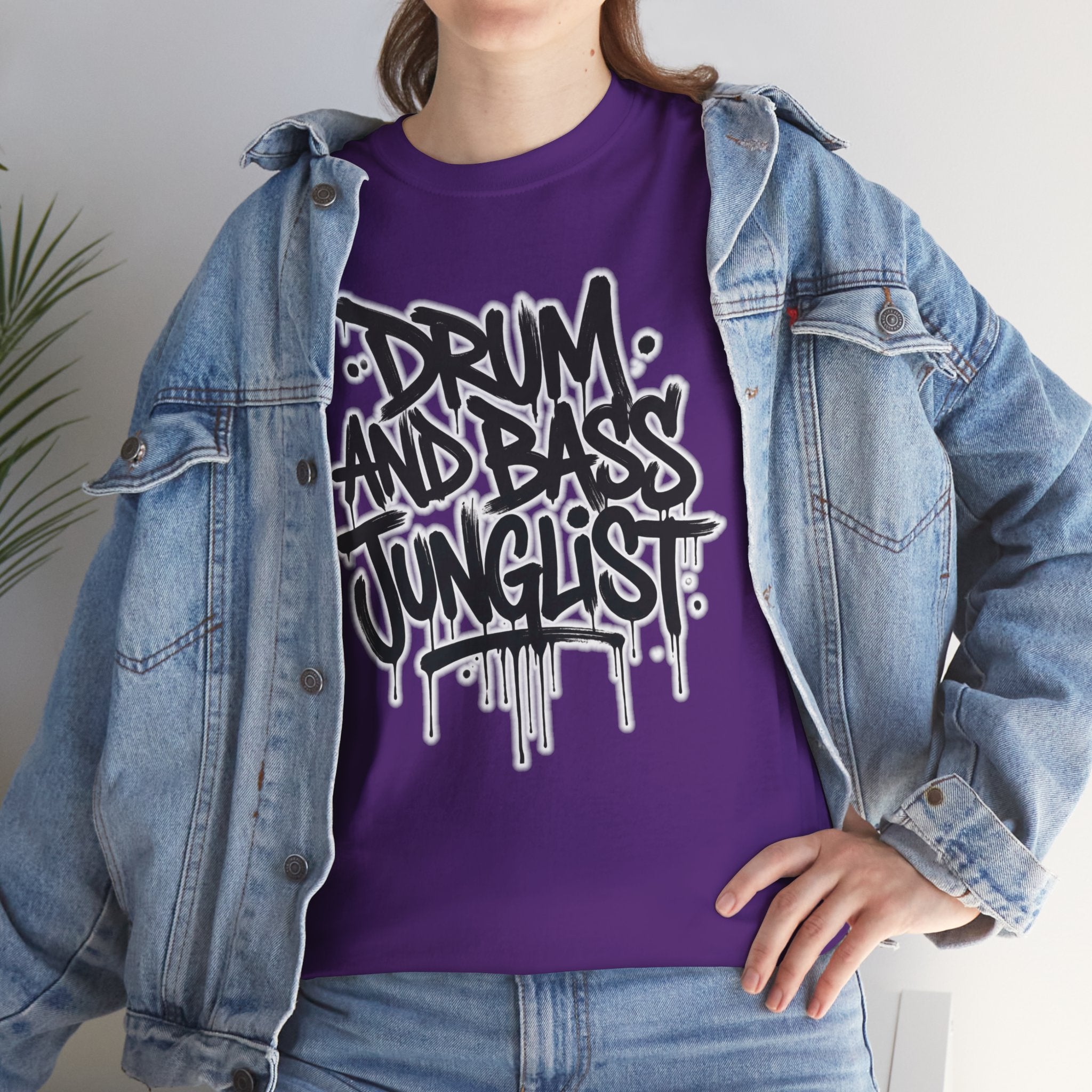 Junglist Militia™ Since 1996 | Drum & Bass Junglist Graffiti Gildan Premium Cotton T-Shirt | NeuroDemonic Records Official Streetwear | 10 Colors