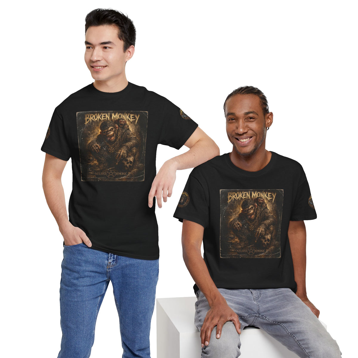 BROKEN MONKEY Vintage Heavyweight - Drum & Bass T-Shirt