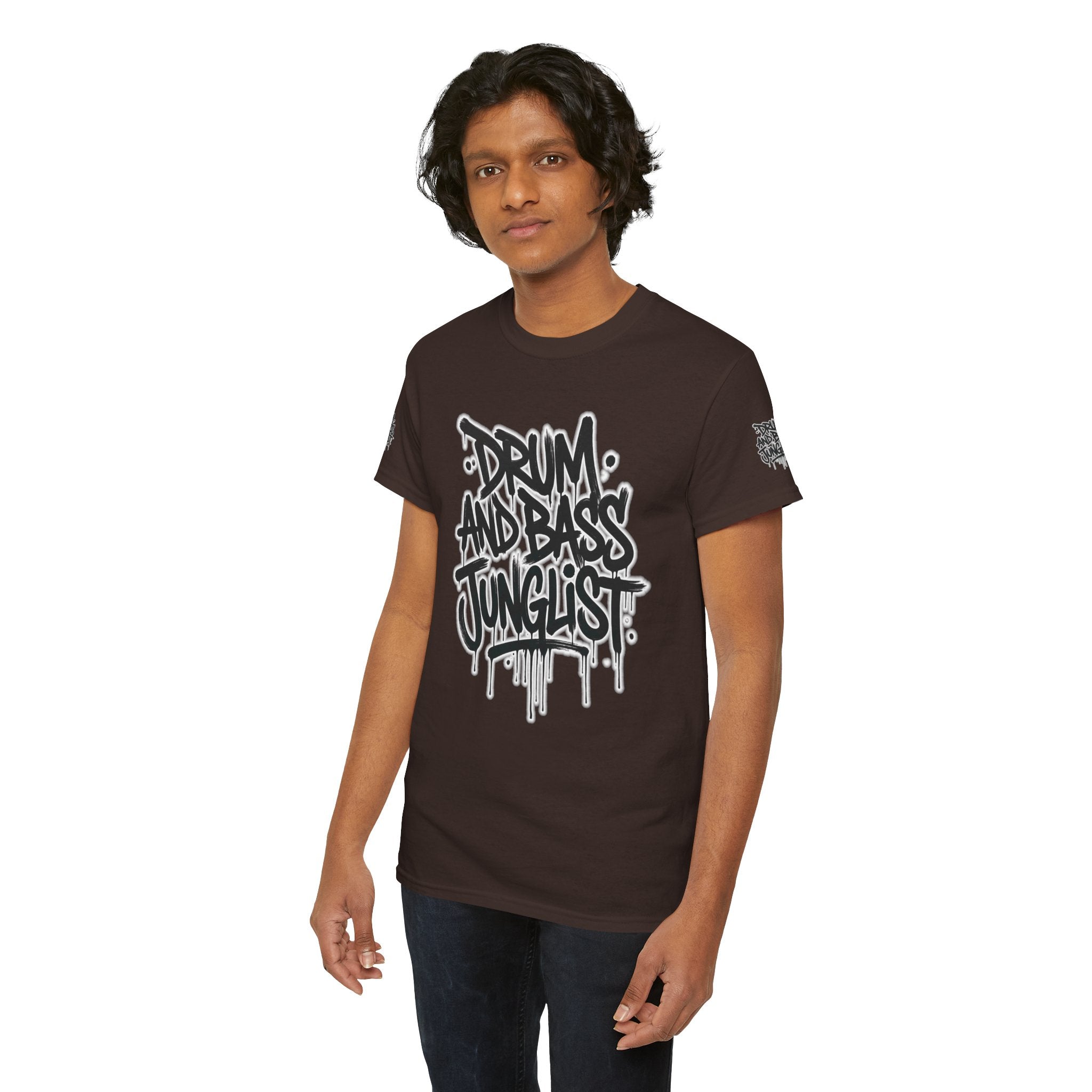 Junglist Militia™ Since 1996 | Drum & Bass Junglist Graffiti Gildan Premium Cotton T-Shirt | NeuroDemonic Records Official Streetwear | 10 Colors