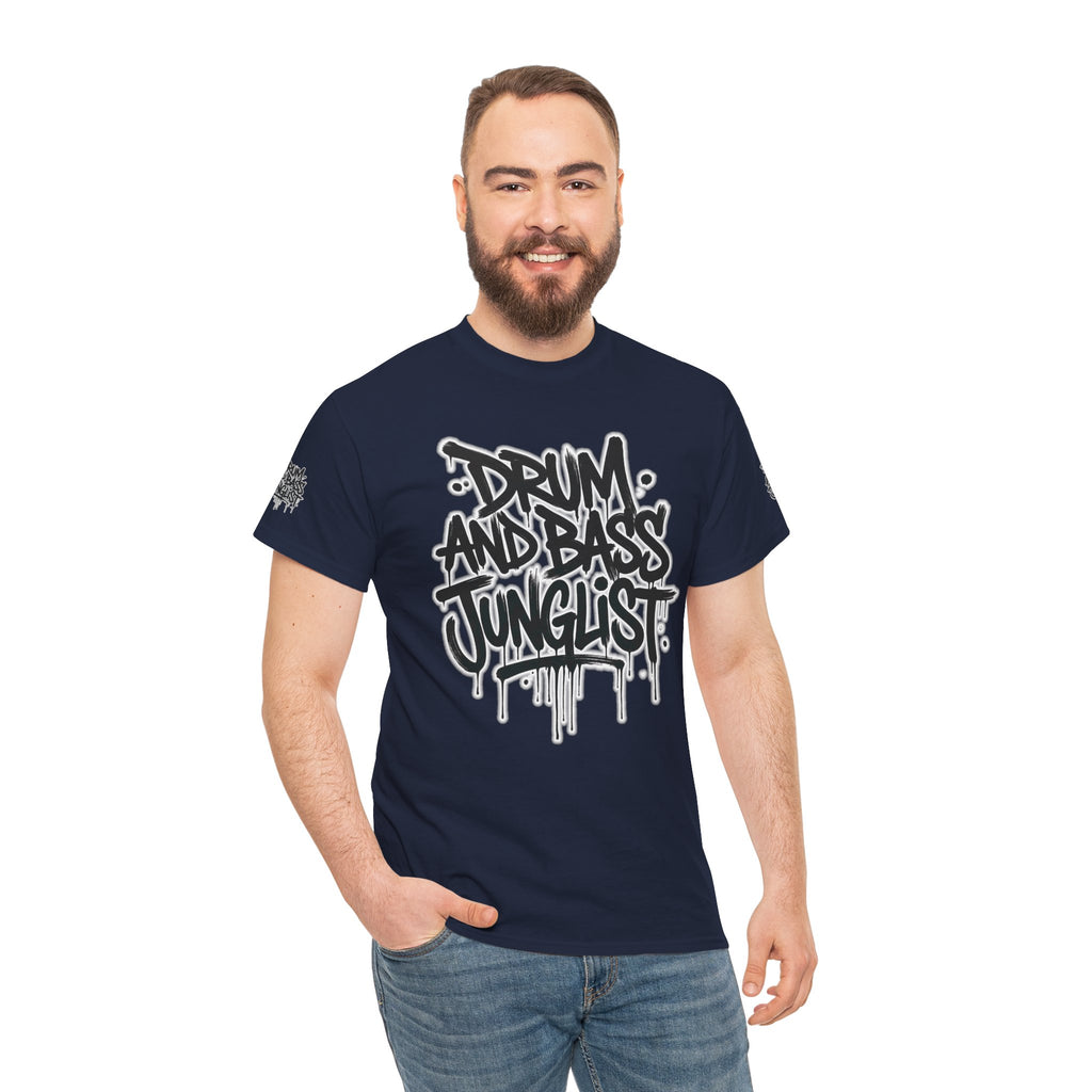 Junglist Militia™ Since 1996 | Drum & Bass Junglist Graffiti Gildan Premium Cotton T-Shirt | NeuroDemonic Records Official Streetwear | 10 Colors