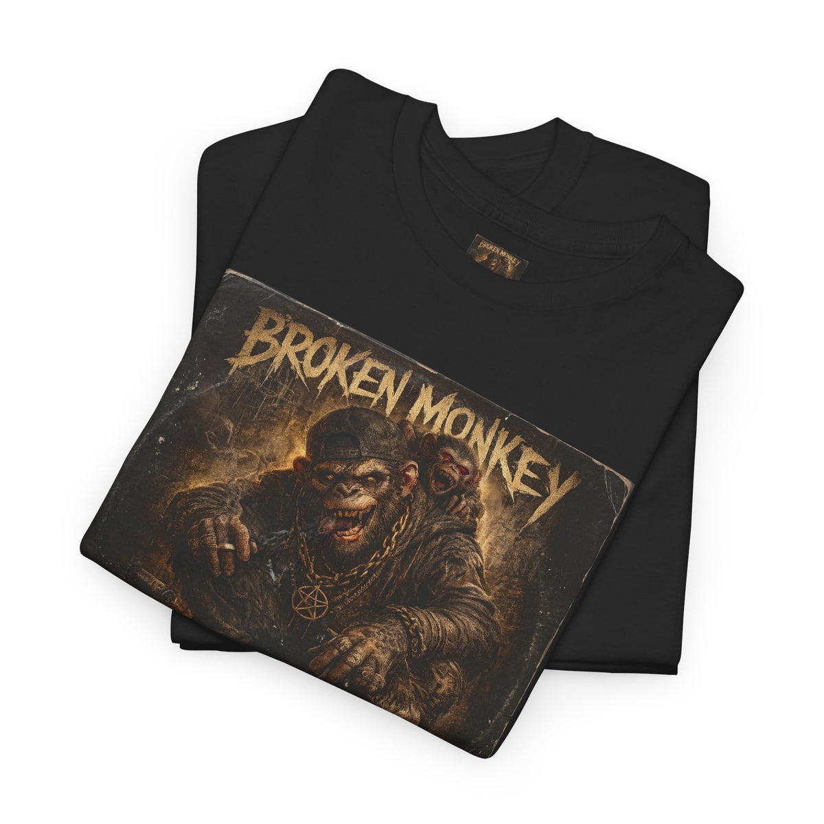 BROKEN MONKEY Vintage Heavyweight - Drum & Bass T-Shirt