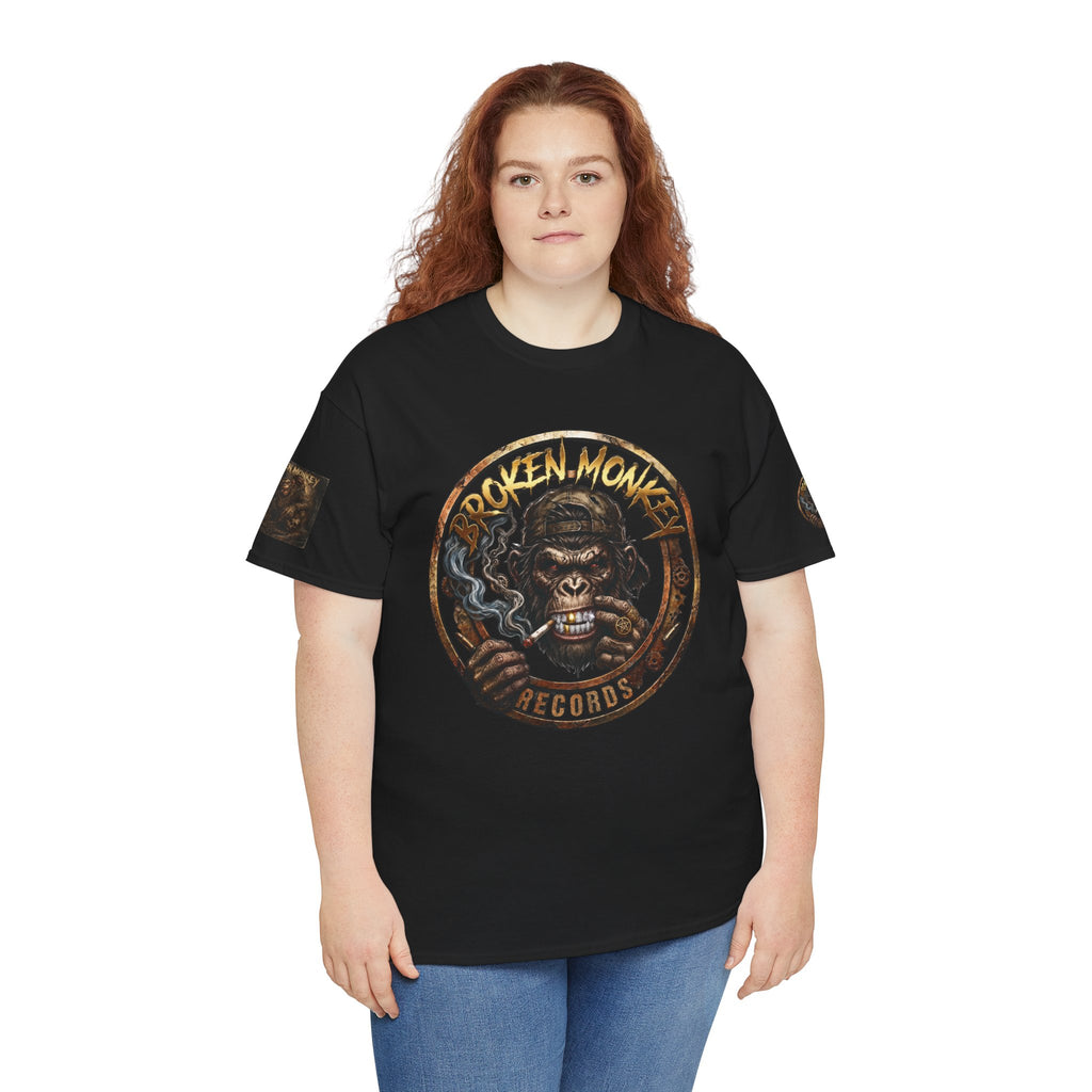 Broken Monkey Records Premium Heavy Drum & Bass T-Shirt | Neurofunk • Jump Up • Jungle • DJ Streetwear
