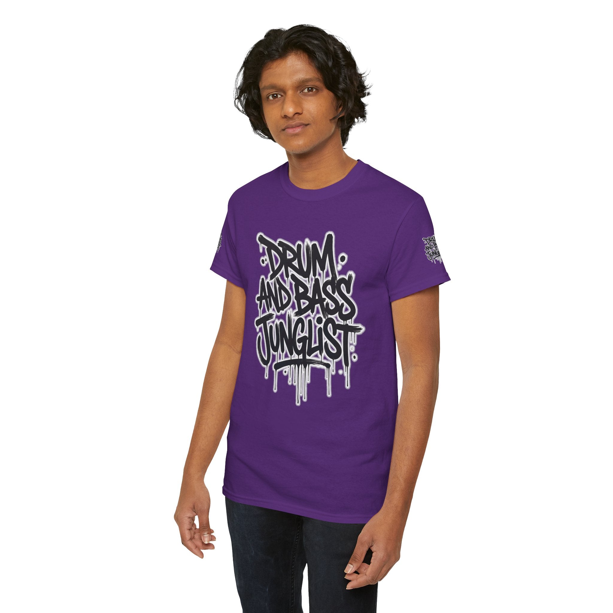 Junglist Militia™ Since 1996 | Drum & Bass Junglist Graffiti Gildan Premium Cotton T-Shirt | NeuroDemonic Records Official Streetwear | 10 Colors