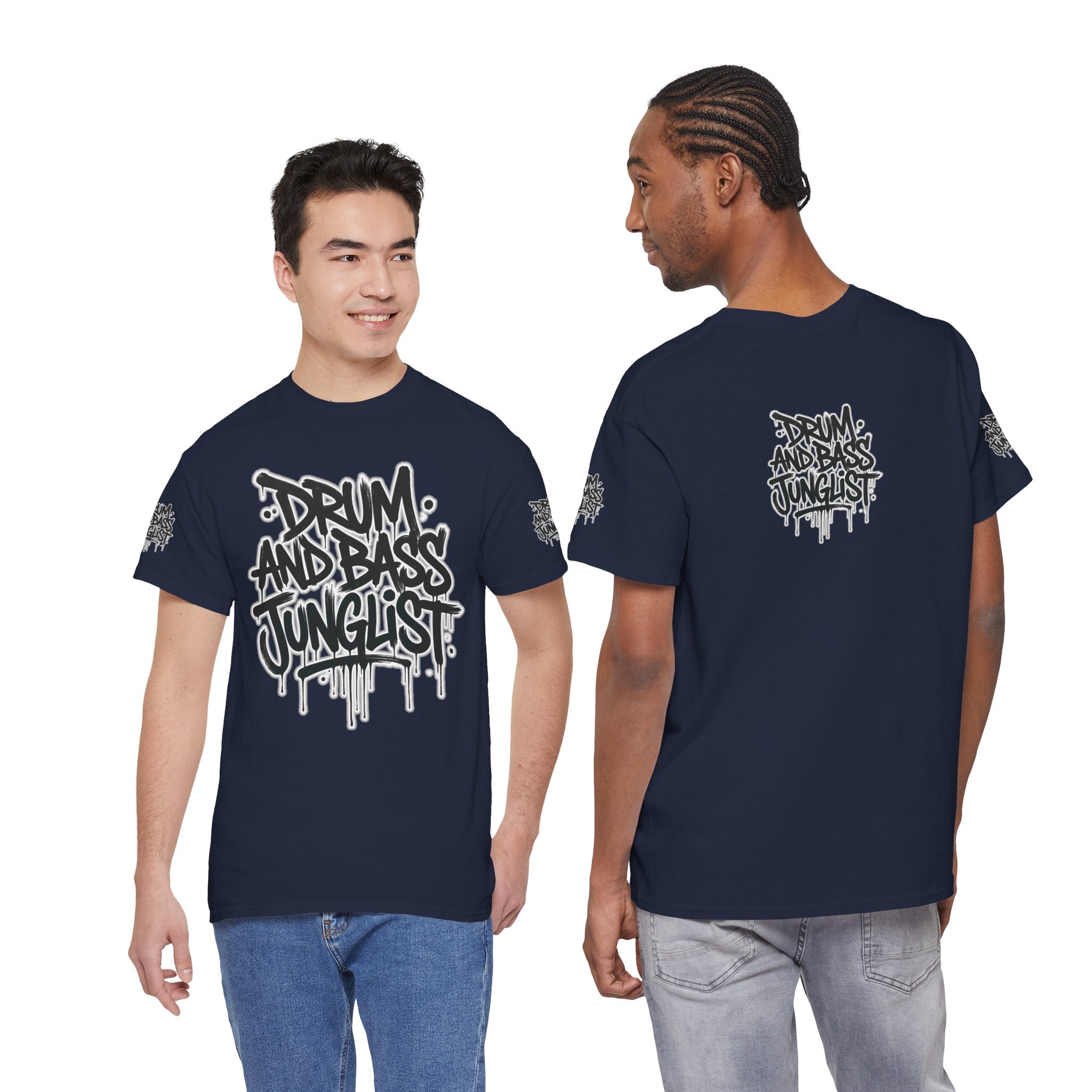Junglist Militia™ Since 1996 | Drum & Bass Junglist Graffiti Gildan Premium Cotton T-Shirt | NeuroDemonic Records Official Streetwear | 10 Colors