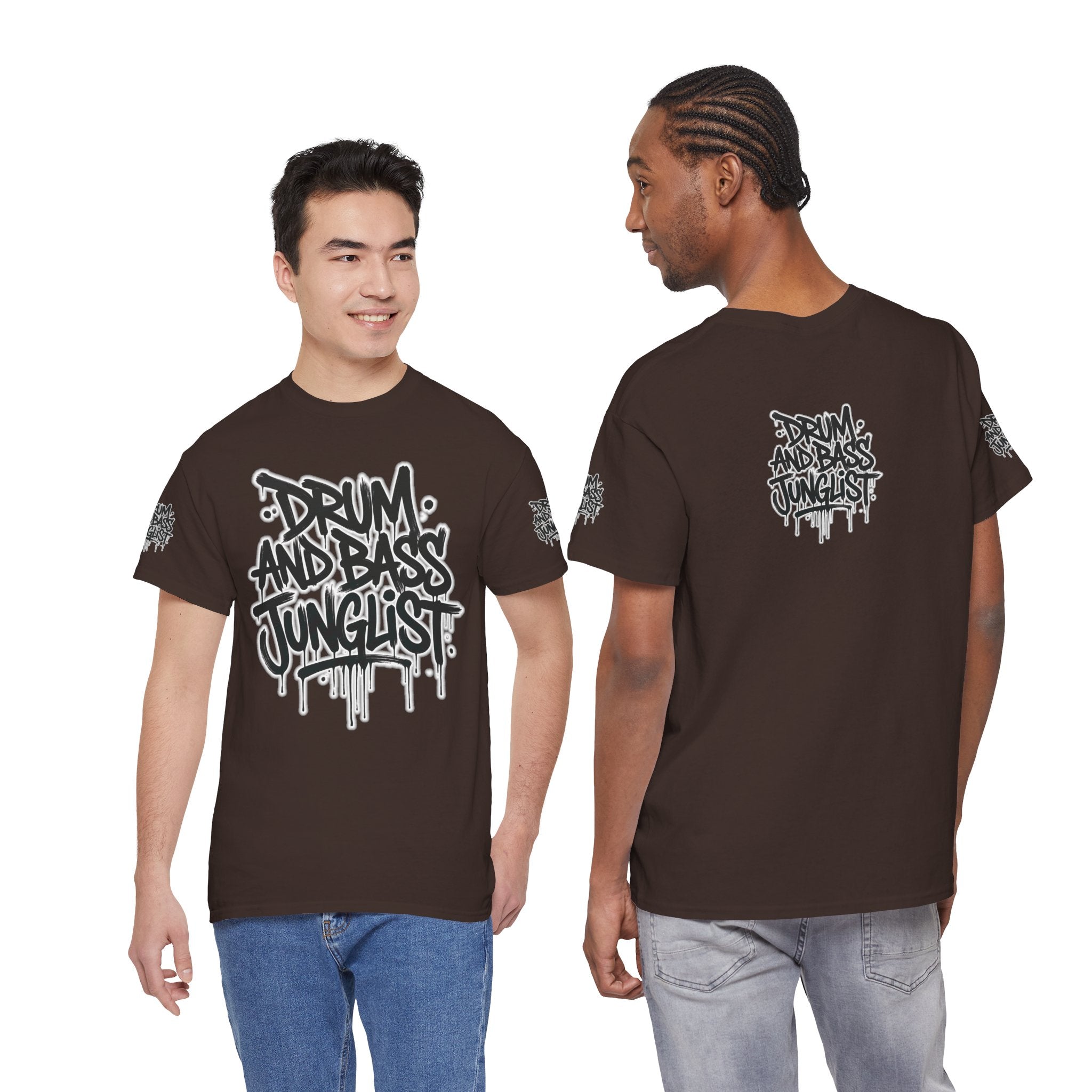 Junglist Militia™ Since 1996 | Drum & Bass Junglist Graffiti Gildan Premium Cotton T-Shirt | NeuroDemonic Records Official Streetwear | 10 Colors