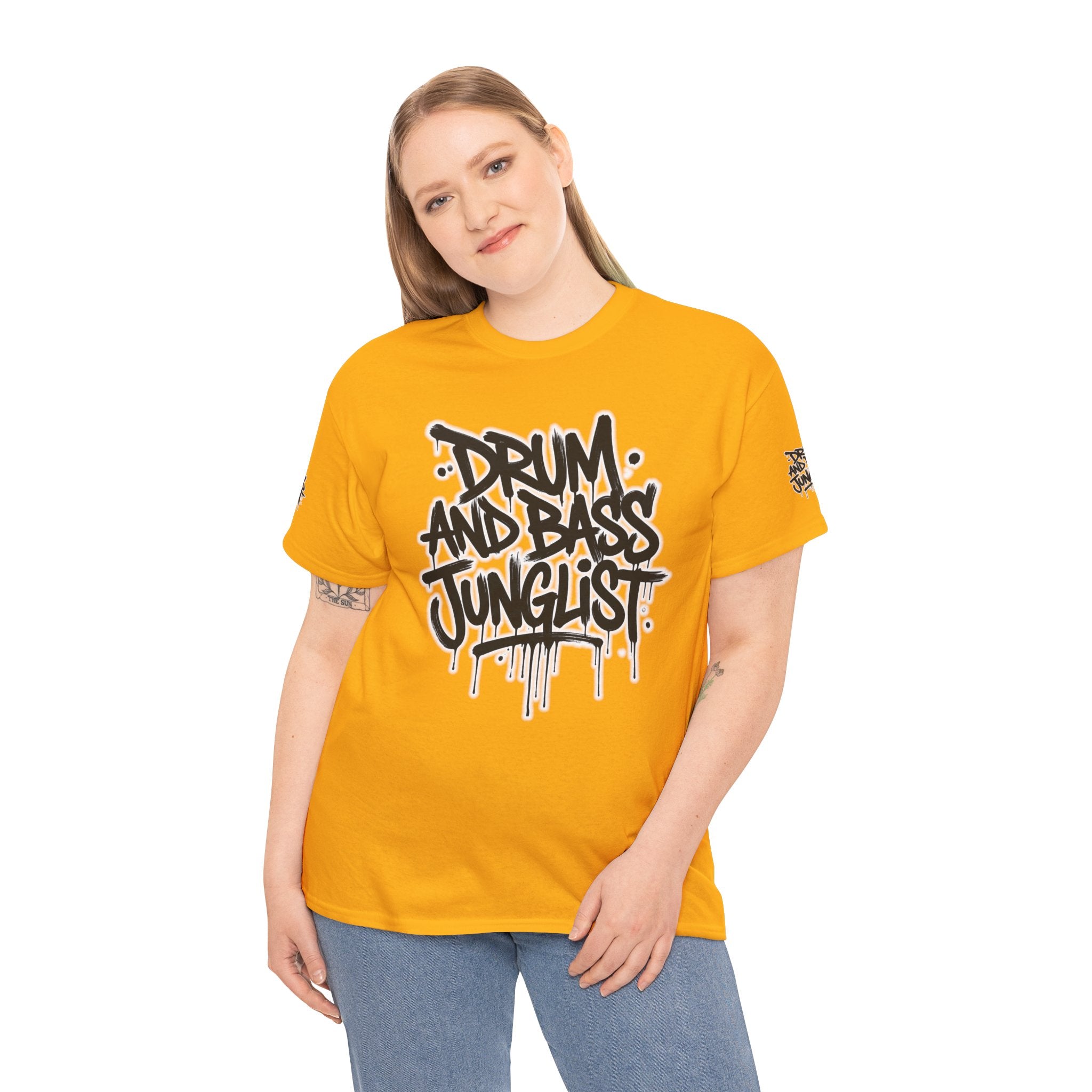Junglist Militia™ Since 1996 | Drum & Bass Junglist Graffiti Gildan Premium Cotton T-Shirt | NeuroDemonic Records Official Streetwear | 10 Colors