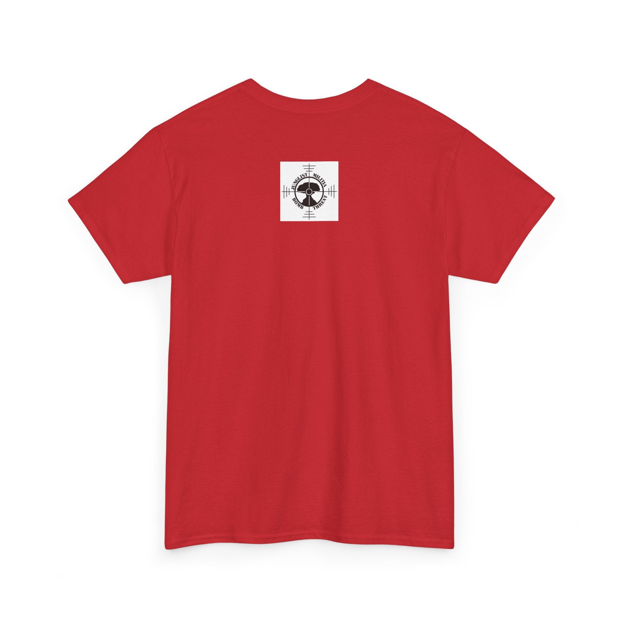 Fuck Terrorism 1st gen. Bomb Threat Logo - Unisex Heavy Cotton Tee - Junglist Militia Since 1996