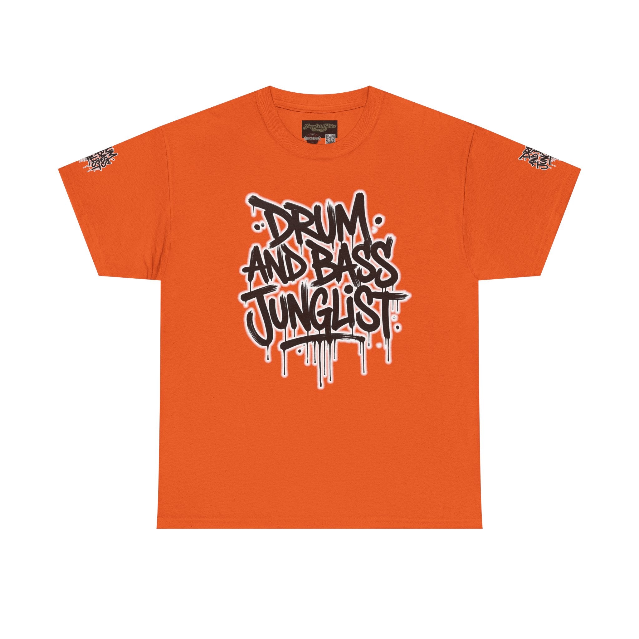 Junglist Militia™ Since 1996 | Drum & Bass Junglist Graffiti Gildan Premium Cotton T-Shirt | NeuroDemonic Records Official Streetwear | 10 Colors