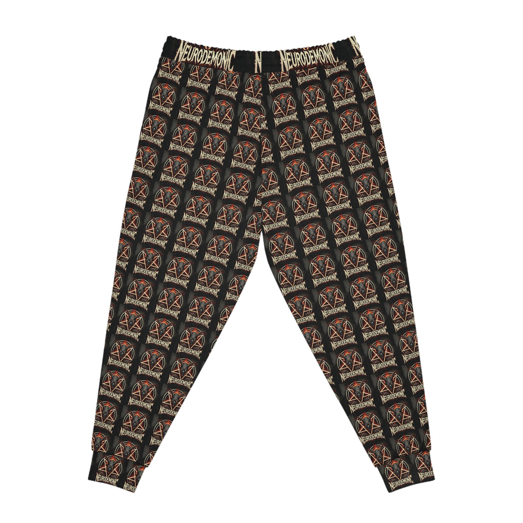 NeuroDemonic Infernal Baphomet Joggers – Premium All-Over Print Streetwear Edition