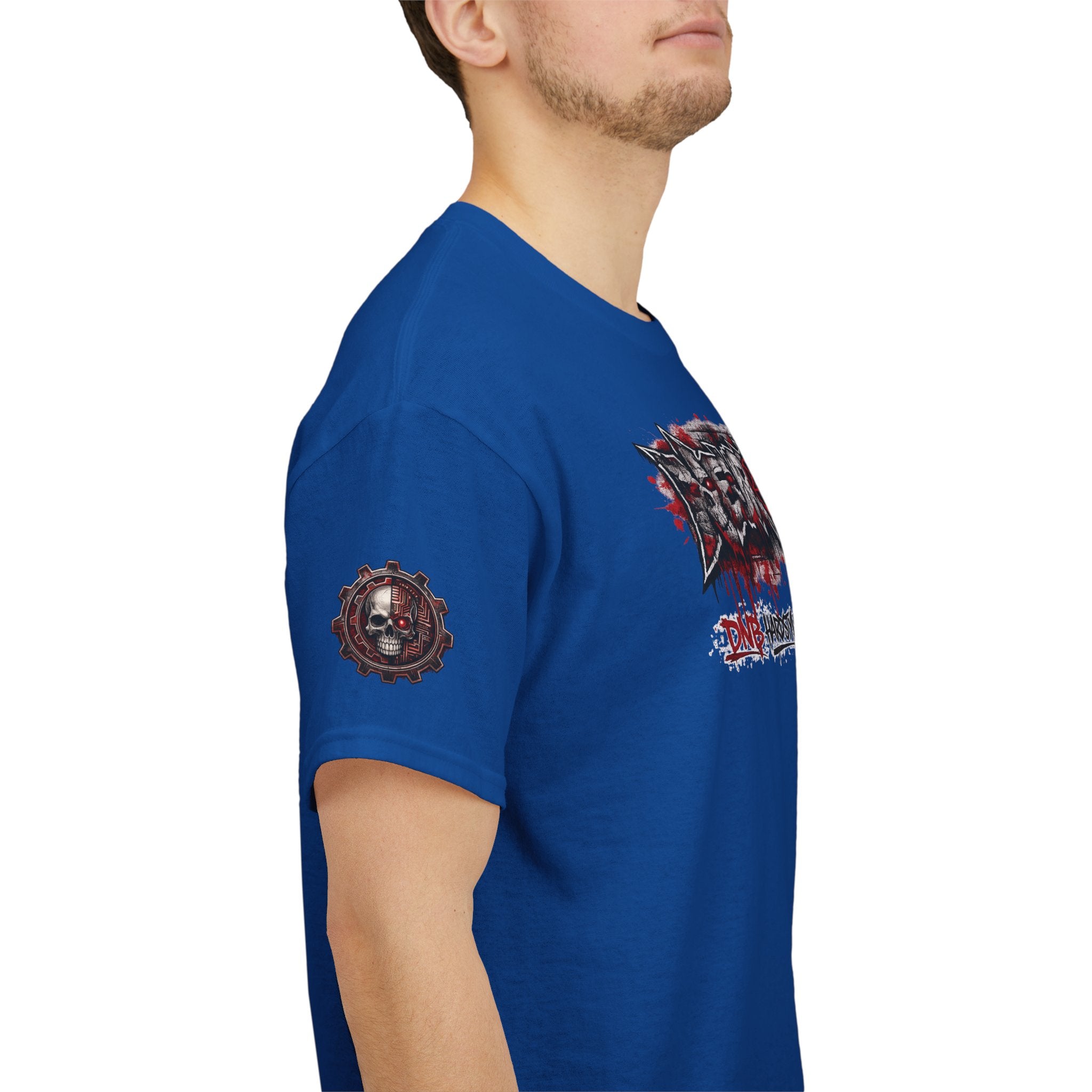 NEURODEMONIC™ Graffiti Skull Pentagram T Shirt | DNB Hardstyle Jungle Techno Trapcore Metalcore Streetwear |Skull Tee — Gildan Graphic Shirt