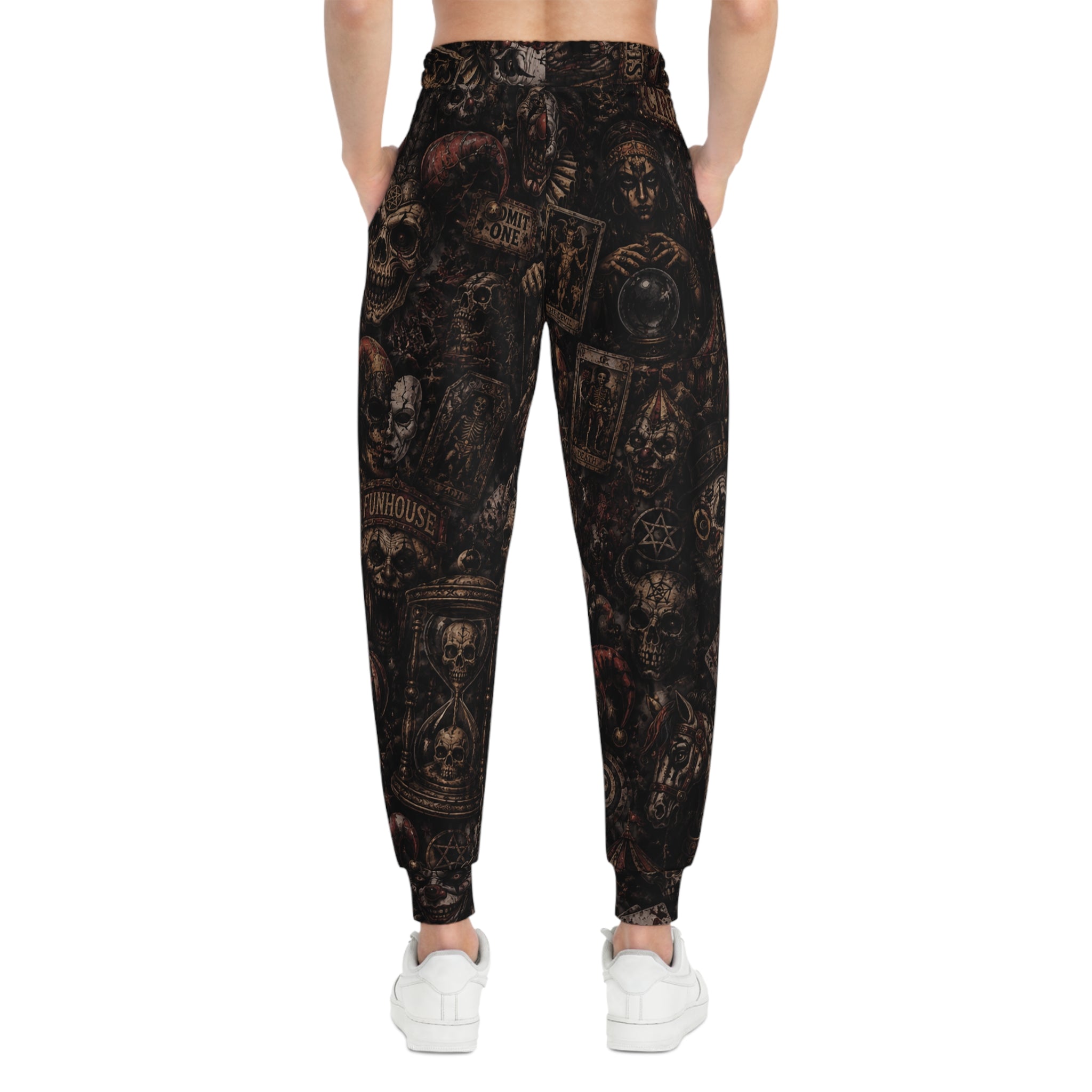 NeuroDemonic Carnival of the Damned Joggers – Premium Horror Circus Streetwear