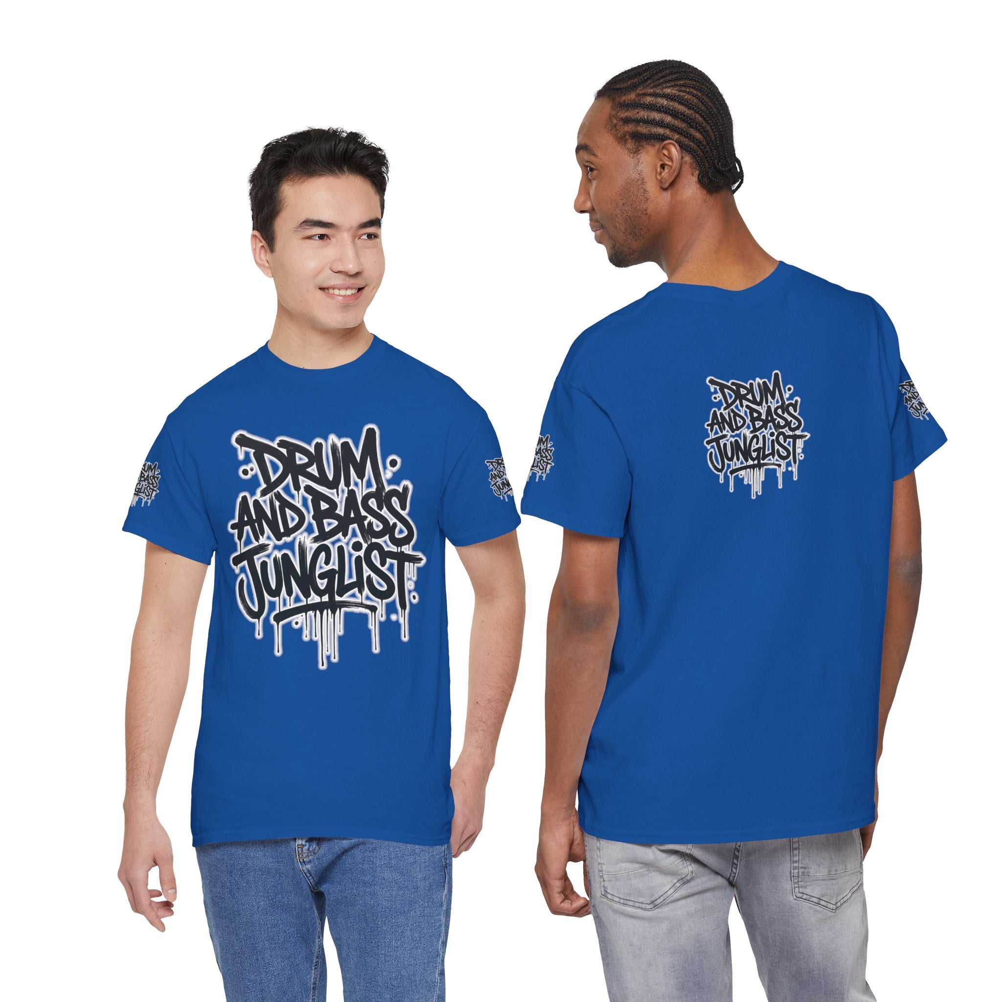 Junglist Militia™ Since 1996 | Drum & Bass Junglist Graffiti Gildan Premium Cotton T-Shirt | NeuroDemonic Records Official Streetwear | 10 Colors
