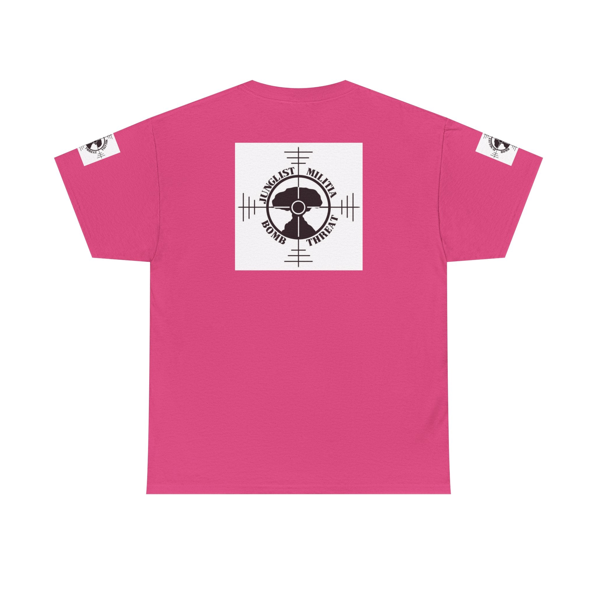 1st Gen Junglist Militia Bomb Threat Logo Unisex Heavy Cotton Tee
