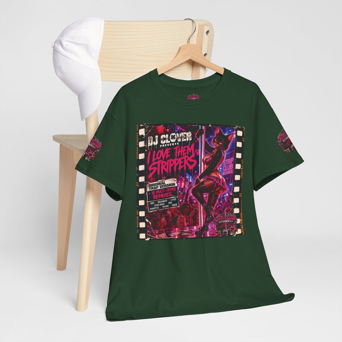 DJ Clover Presents “I Love Them Strippers” - Strip Club Records Official Album T-Shirt