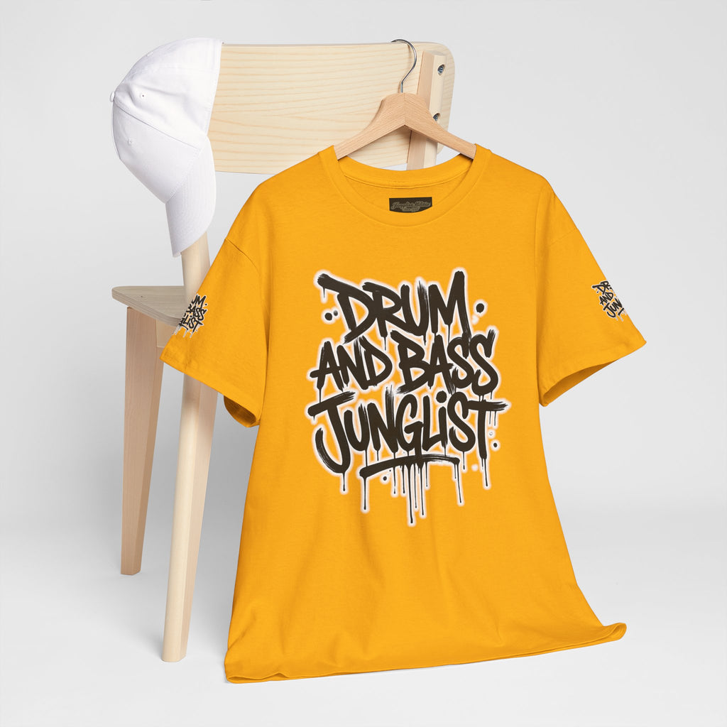 Junglist Militia™ Since 1996 | Drum & Bass Junglist Graffiti Gildan Premium Cotton T-Shirt | NeuroDemonic Records Official Streetwear | 10 Colors