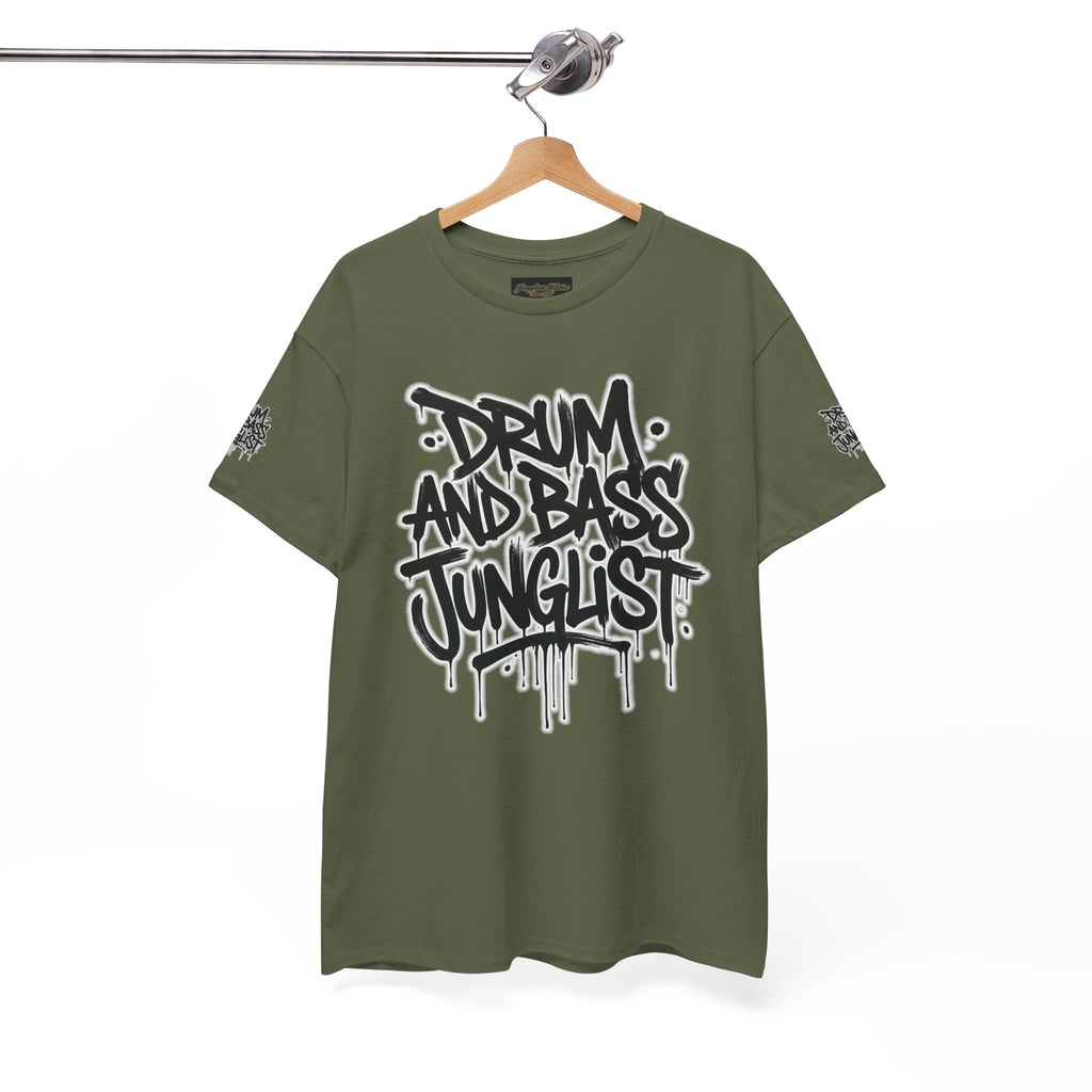 Junglist Militia™ Since 1996 | Drum & Bass Junglist Graffiti Gildan Premium Cotton T-Shirt | NeuroDemonic Records Official Streetwear | 10 Colors