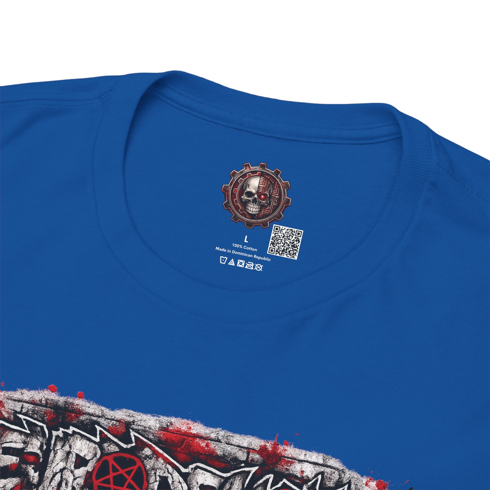 NEURODEMONIC™ Graffiti Skull Pentagram T Shirt | DNB Hardstyle Jungle Techno Trapcore Metalcore Streetwear |Skull Tee — Gildan Graphic Shirt