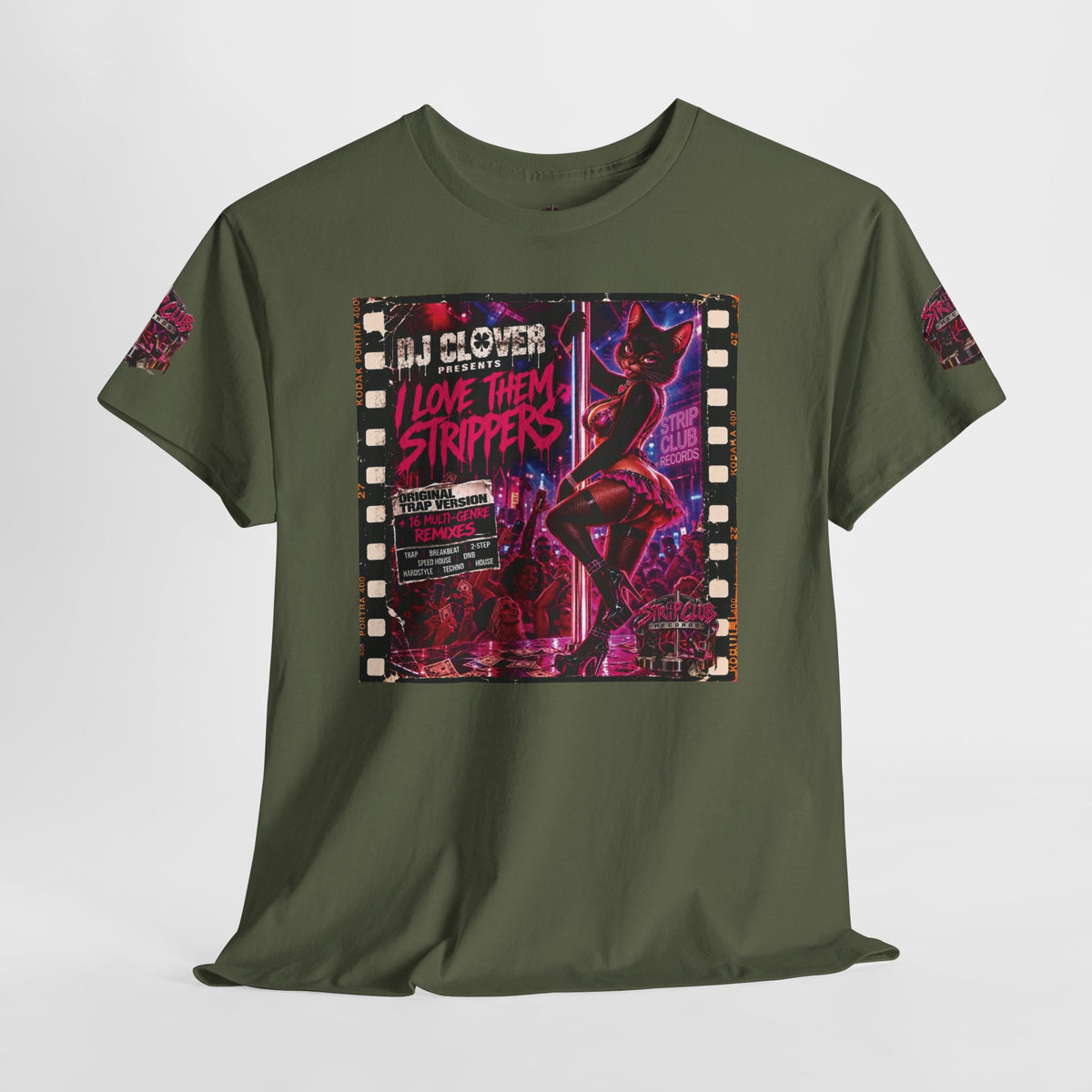 DJ Clover Presents “I Love Them Strippers” - Strip Club Records Official Album T-Shirt