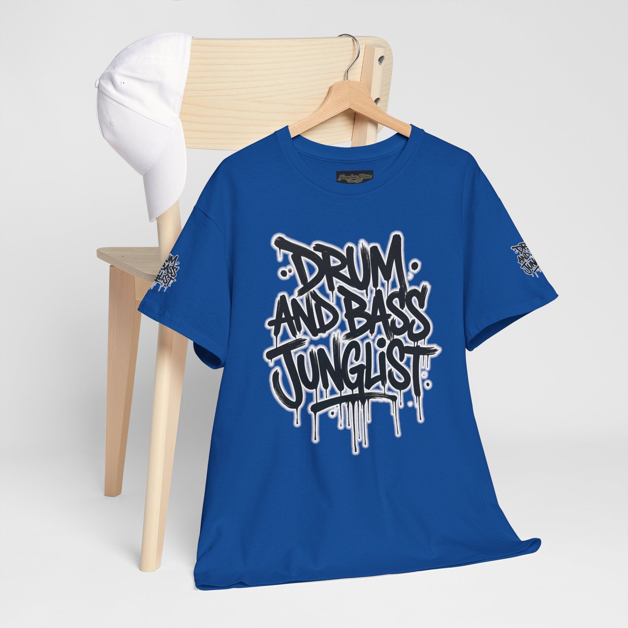 Junglist Militia™ Since 1996 | Drum & Bass Junglist Graffiti Gildan Premium Cotton T-Shirt | NeuroDemonic Records Official Streetwear | 10 Colors