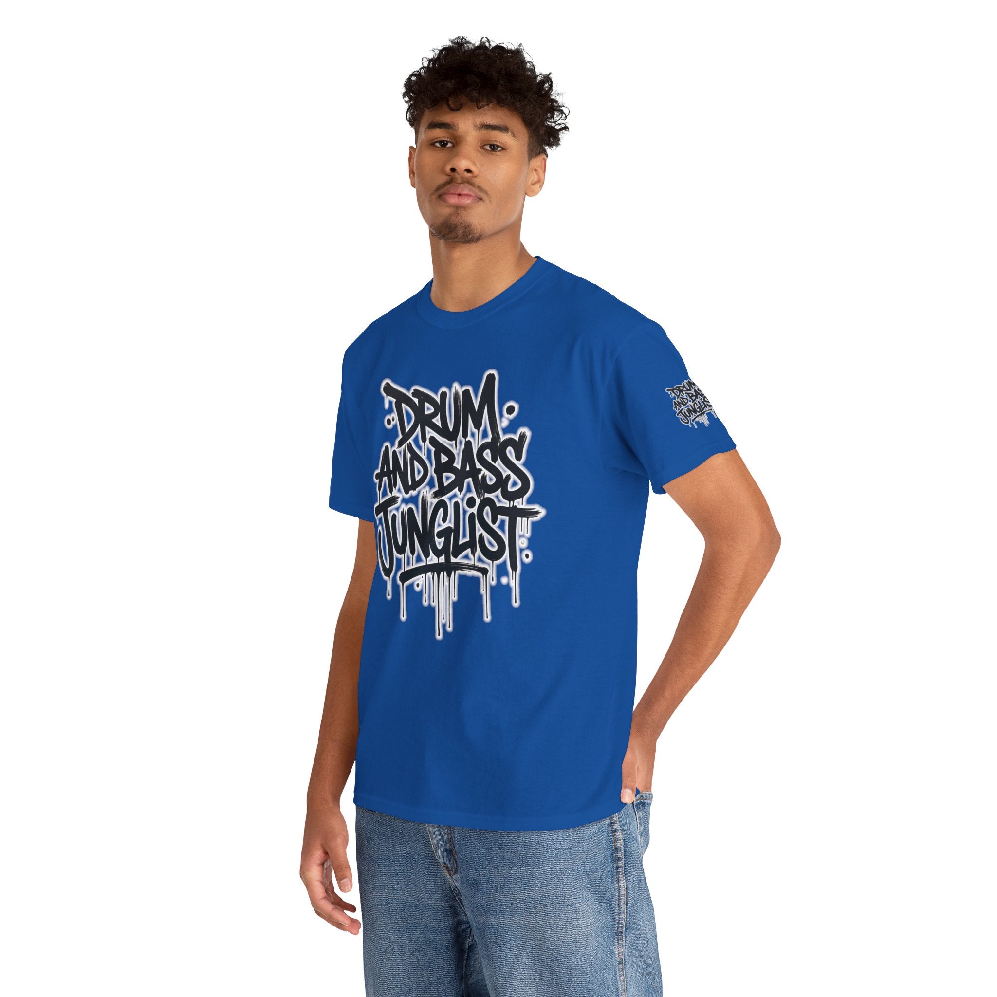 Junglist Militia™ Since 1996 | Drum & Bass Junglist Graffiti Gildan Premium Cotton T-Shirt | NeuroDemonic Records Official Streetwear | 10 Colors