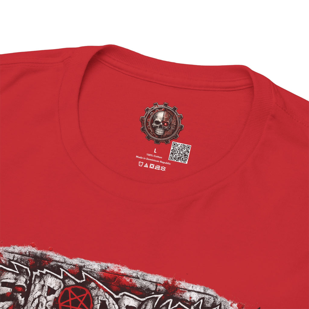 NEURODEMONIC™ Graffiti Skull Pentagram T Shirt | DNB Hardstyle Jungle Techno Trapcore Metalcore Streetwear |Skull Tee — Gildan Graphic Shirt