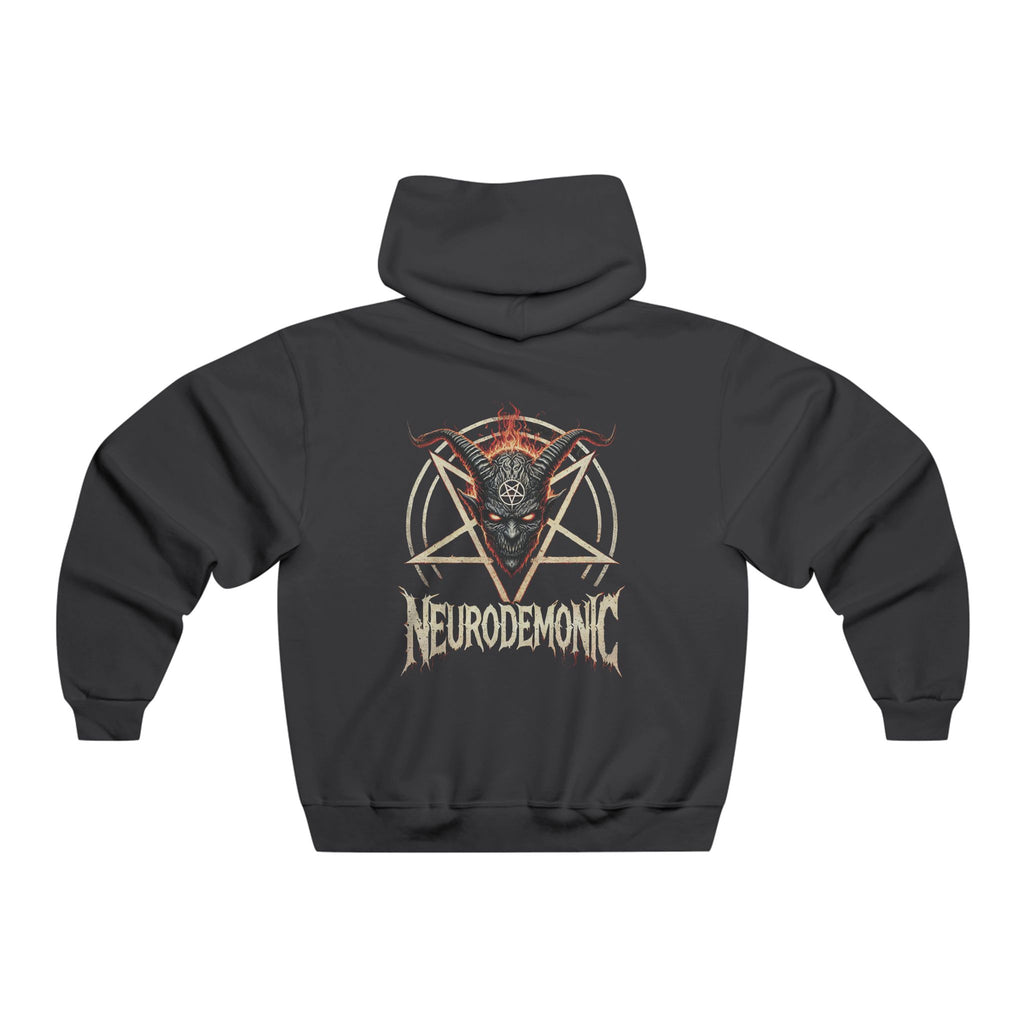 NeuroDemonic Infernal Baphomet Hoodie JERZEES NuBlend®   – Premium Heavy Metal Streetwear Edition