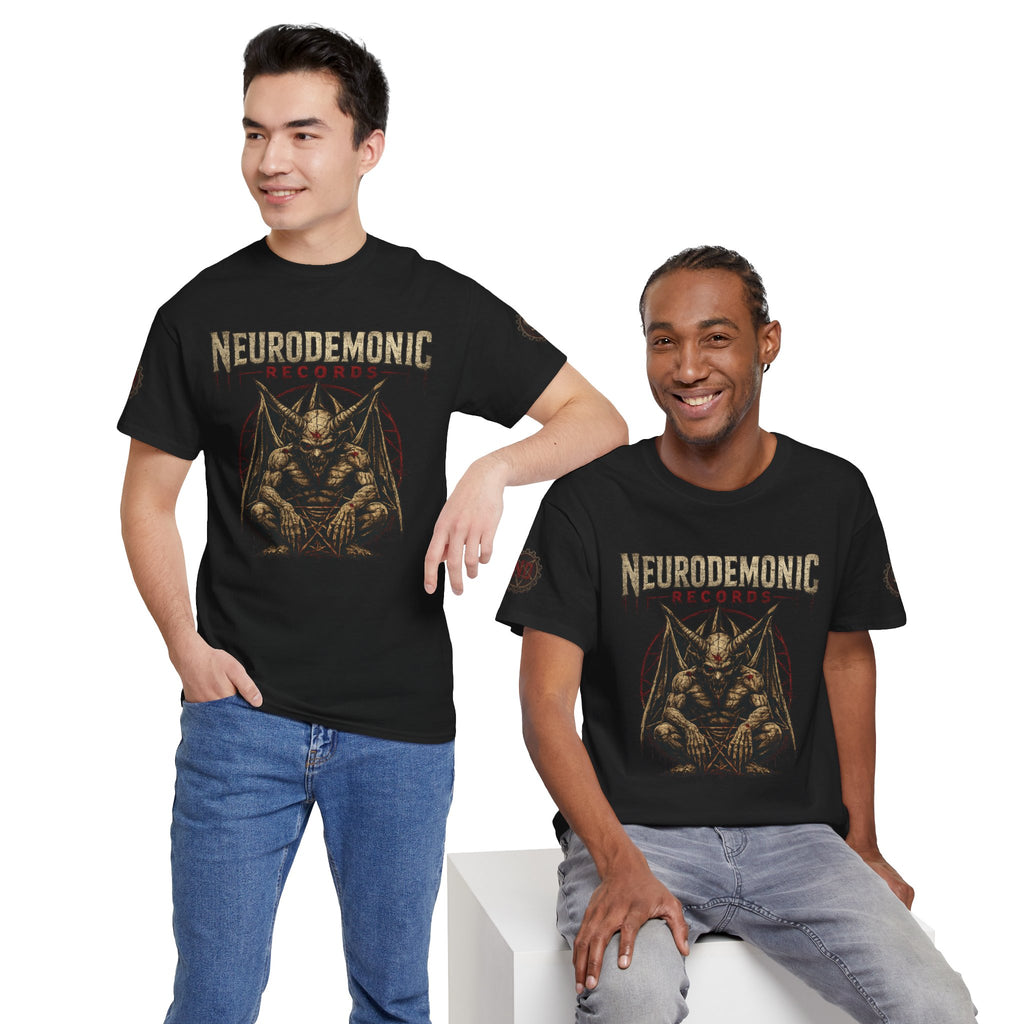 NeuroDemonic Records™ Premium Gildan Cotton T-Shirt – Gargoyle Demon Tour Edition