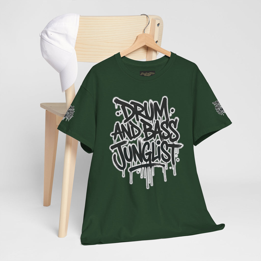 Junglist Militia™ Since 1996 | Drum & Bass Junglist Graffiti Gildan Premium Cotton T-Shirt | NeuroDemonic Records Official Streetwear | 10 Colors