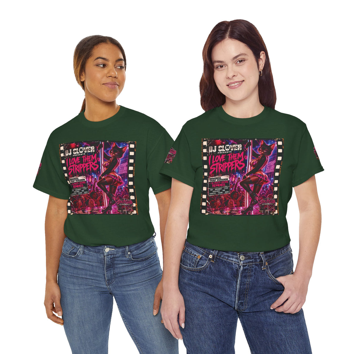 DJ Clover Presents “I Love Them Strippers” - Strip Club Records Official Album T-Shirt
