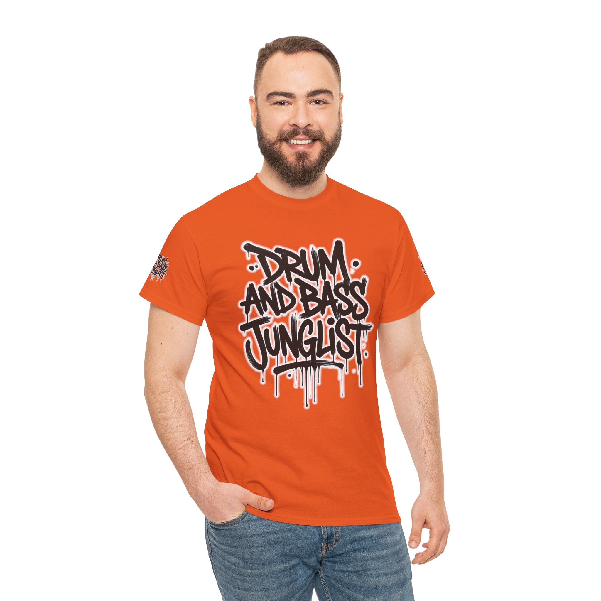 Junglist Militia™ Since 1996 | Drum & Bass Junglist Graffiti Gildan Premium Cotton T-Shirt | NeuroDemonic Records Official Streetwear | 10 Colors