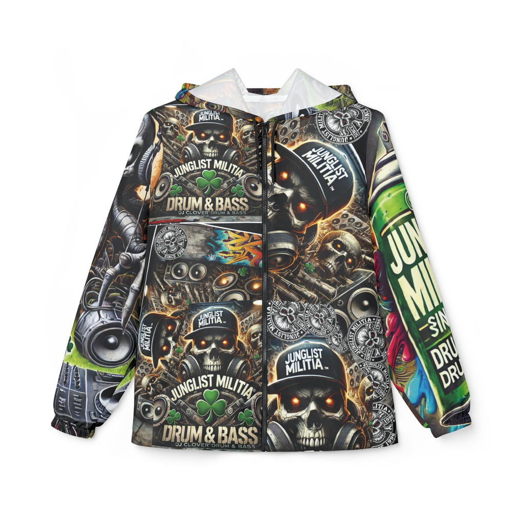 DJ CLOVER - Windbreaker Jacket (AOP) JUNGLIST MILITIA SINCE 1996 - LIMITED EDITION - "VERY EXPENSIVE, EXCLUSIVE COLLECTER EDITION"