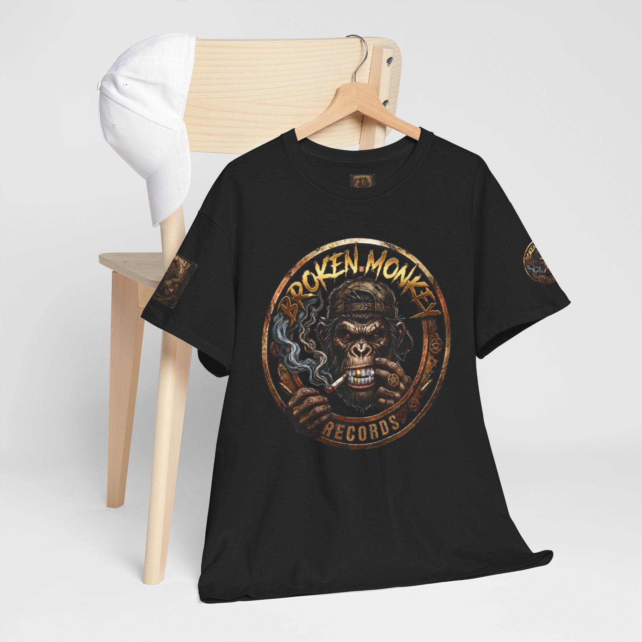 Broken Monkey Records Premium Heavy Drum & Bass T-Shirt | Neurofunk • Jump Up • Jungle • DJ Streetwear