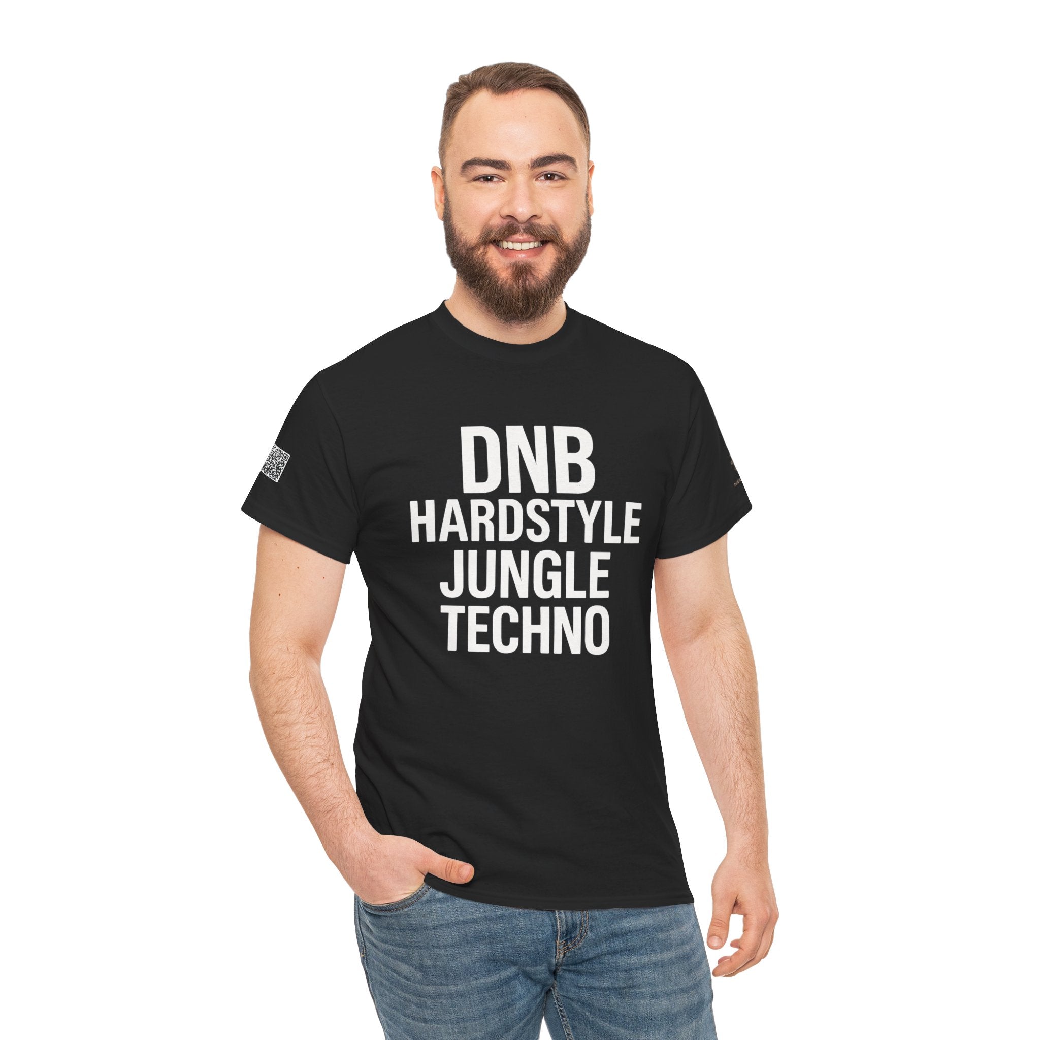 NeuroDemonic Electronic Music Genres T-Shirt — DNB Hardstyle Jungle Techno Graphic Tee