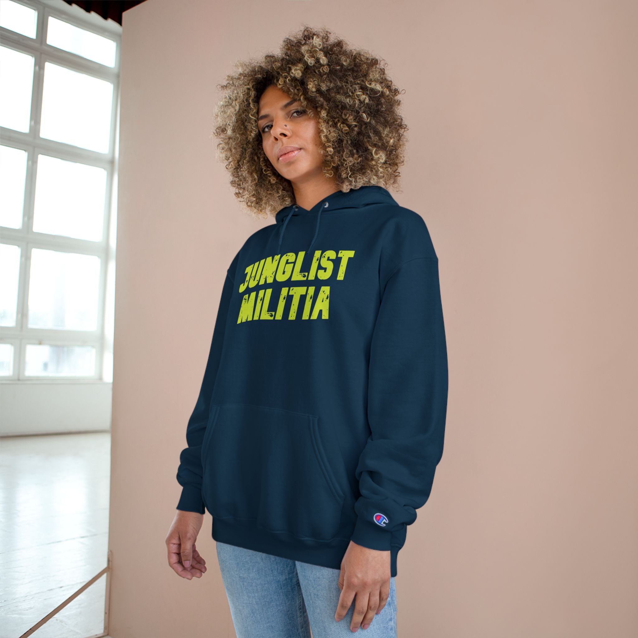 Champion Hoodie- JUNGLIST MILITIA ARMY