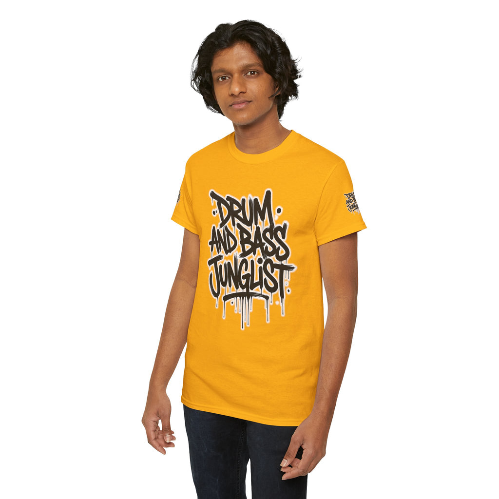 Junglist Militia™ Since 1996 | Drum & Bass Junglist Graffiti Gildan Premium Cotton T-Shirt | NeuroDemonic Records Official Streetwear | 10 Colors