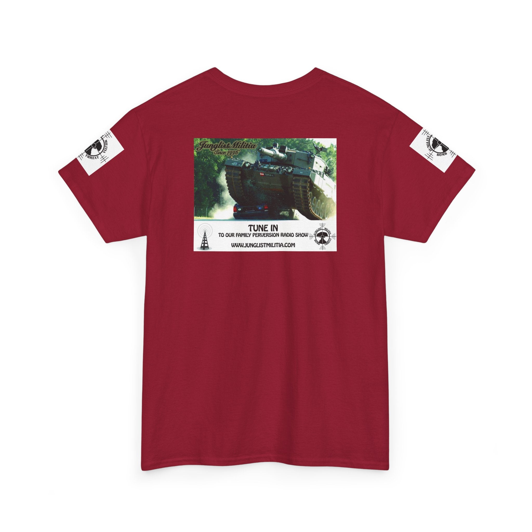 Classic Radio Junglist Militia The Junglist Militia Family Perversion Radio Show Los Angeles, California. Unisex Gildan T-Shirt