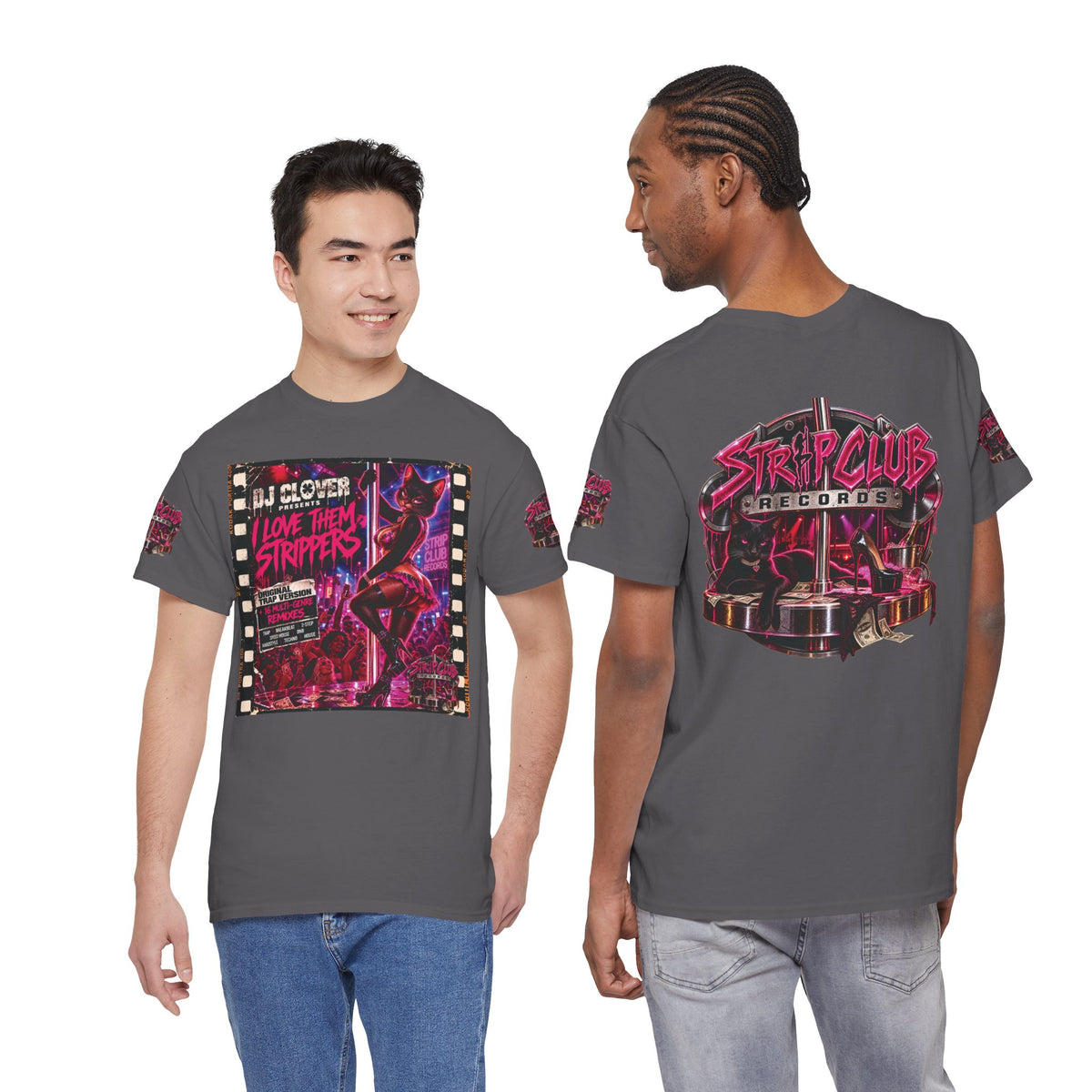 DJ Clover Presents “I Love Them Strippers” - Strip Club Records Official Album T-Shirt