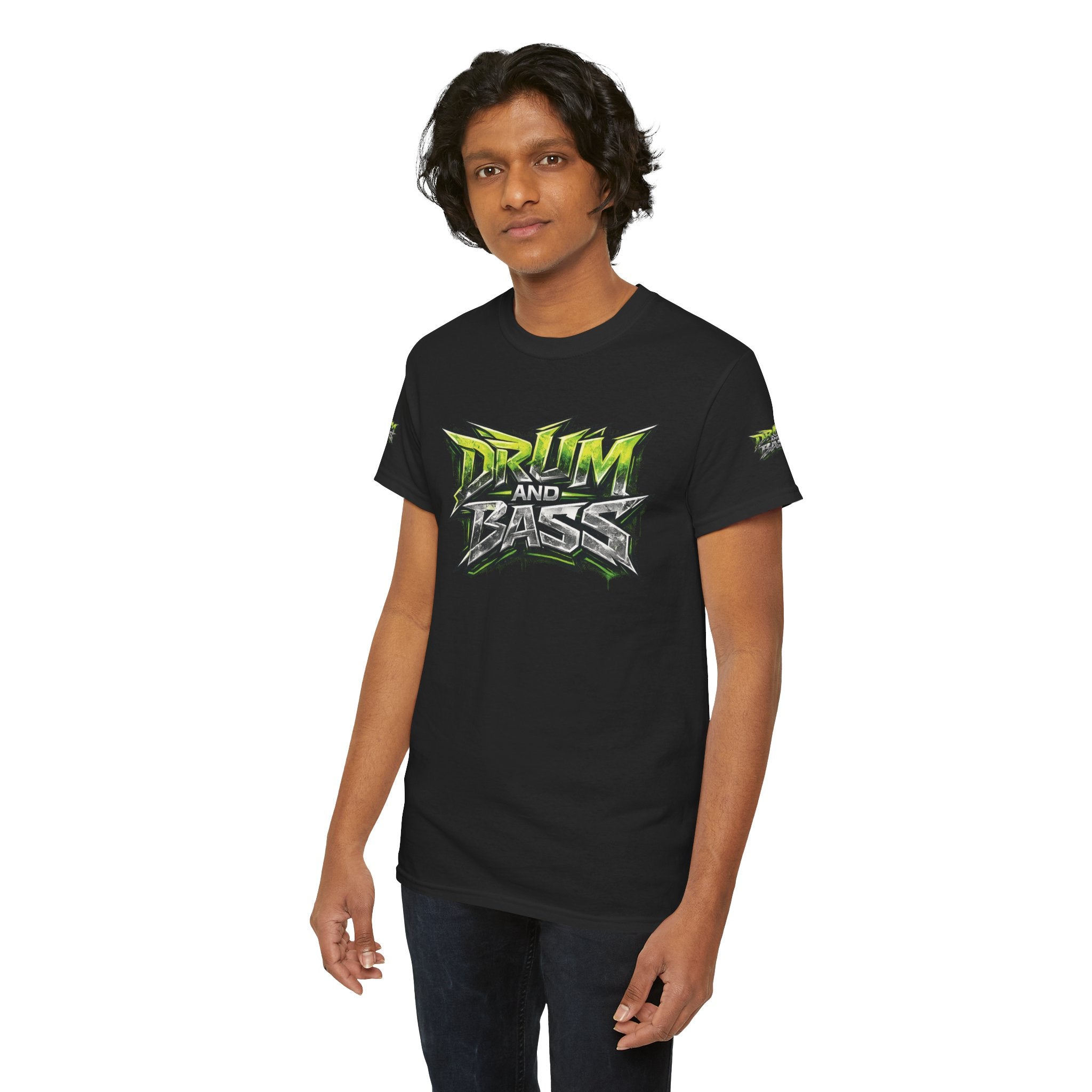 Official NeuroDemonic™ merchandise.  Drum and Bass T-Shirt | Premium Gildan Heavy Cotton DJ, DNB & Junglist Graphic Tee