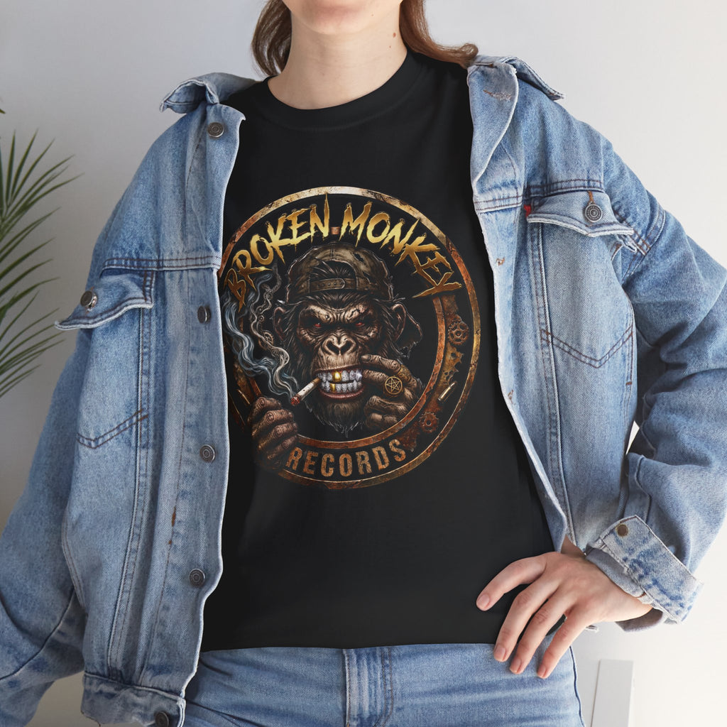 Broken Monkey Records Premium Heavy Drum & Bass T-Shirt | Neurofunk • Jump Up • Jungle • DJ Streetwear