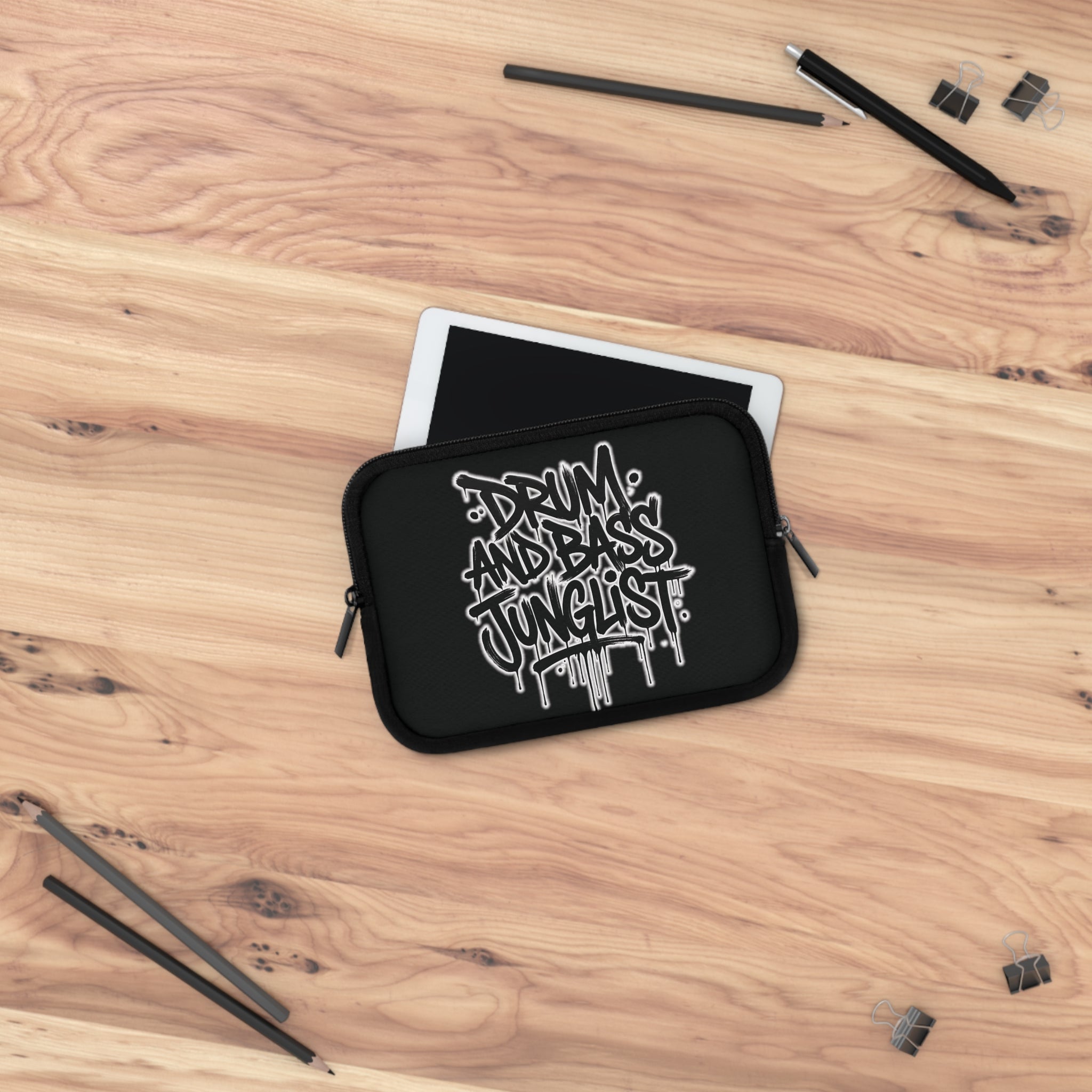 Drum and Bass Junglist Graffiti Laptop Sleeve & iPad Case | Protective Padded Sleeve | 5 Sizes