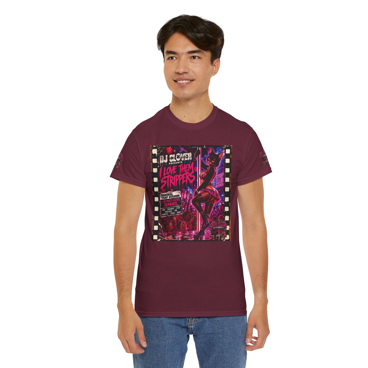DJ Clover Presents “I Love Them Strippers” - Strip Club Records Official Album T-Shirt