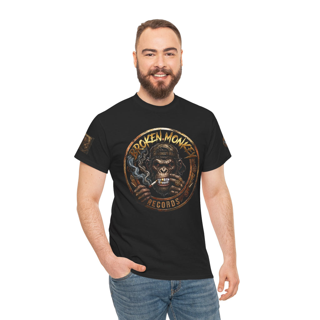 Broken Monkey Records Premium Heavy Drum & Bass T-Shirt | Neurofunk • Jump Up • Jungle • DJ Streetwear