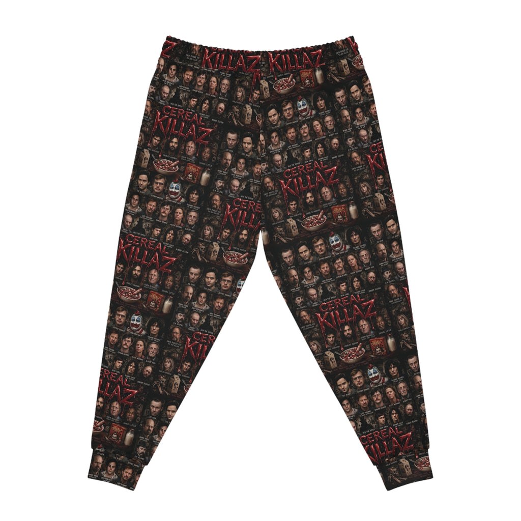 CEREAL KILLAZ Unisex All-Over Print Joggers | True Crime Horror Streetwear Sweatpants