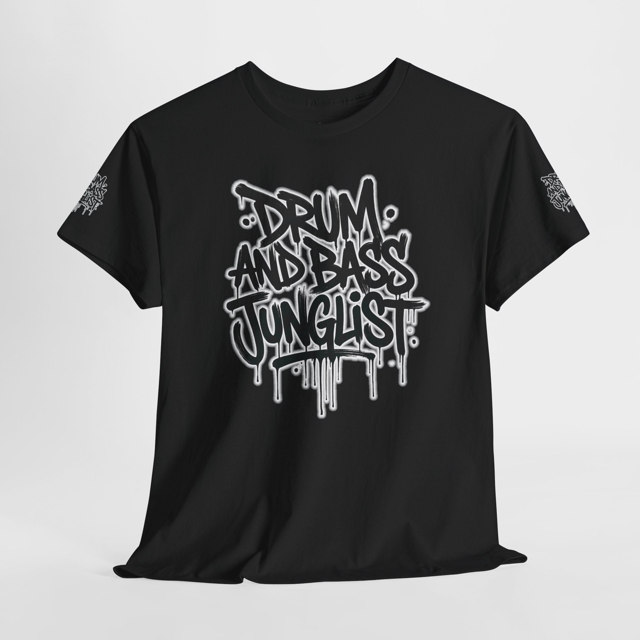 Junglist Militia™ Since 1996 | Drum & Bass Junglist Graffiti Gildan Premium Cotton T-Shirt | NeuroDemonic Records Official Streetwear | 10 Colors