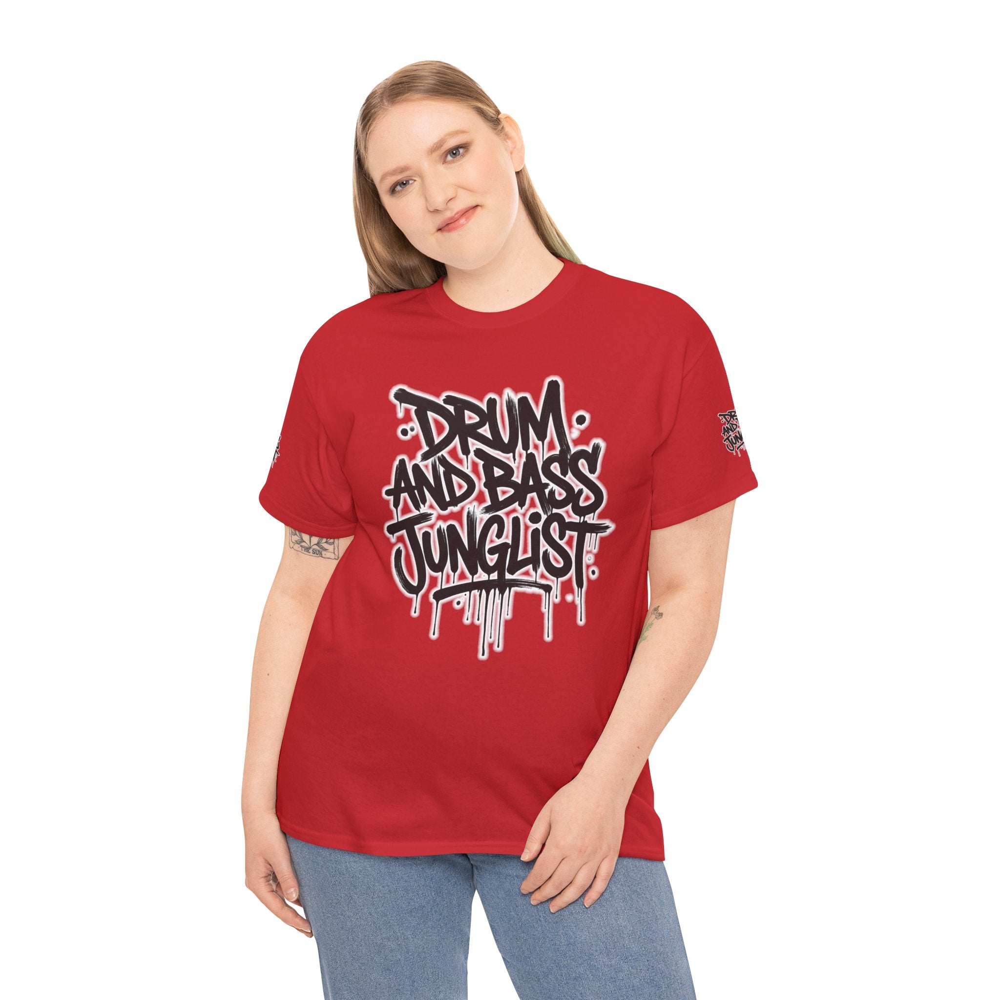 Junglist Militia™ Since 1996 | Drum & Bass Junglist Graffiti Gildan Premium Cotton T-Shirt | NeuroDemonic Records Official Streetwear | 10 Colors